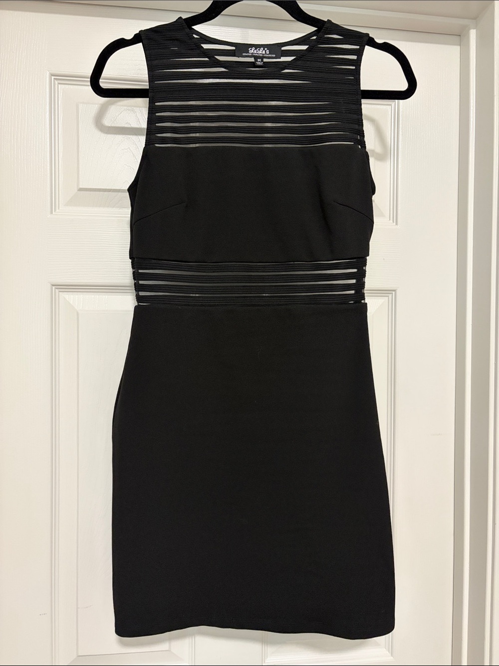 Lulu's Black Sleeveless Cutout Mini Dress